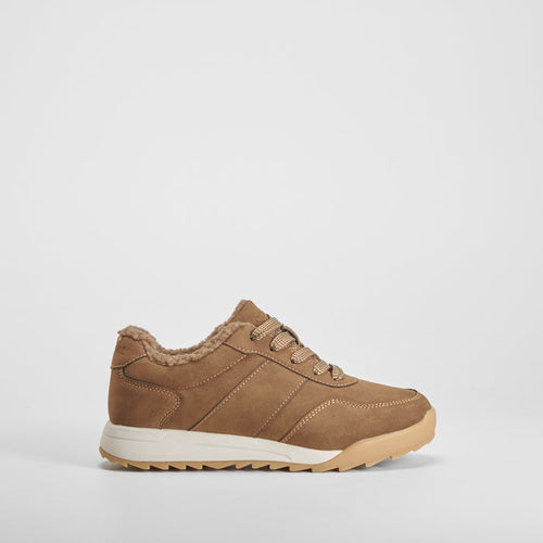 Sneaker confort con cordones marrón COMFEET