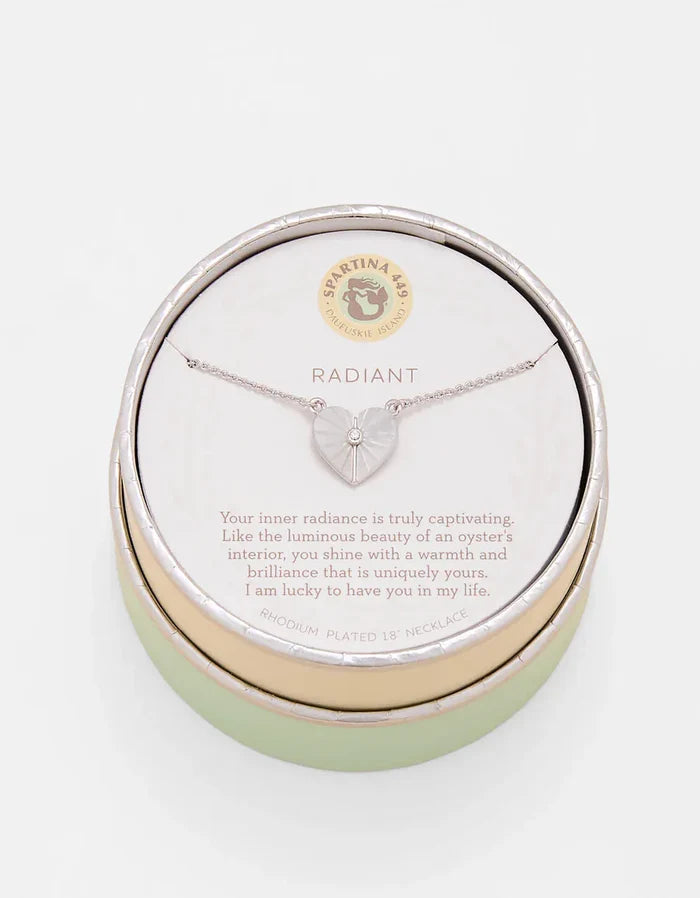 Spartina 449 Se La Vie Radiant/Mother of Pearl Heart Necklace Spartina 449 Radiant Mother of Pearl Heart Necklace | Gift Necklaces