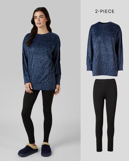 WOMEN'S 2PC FLEECE SLEEP SET