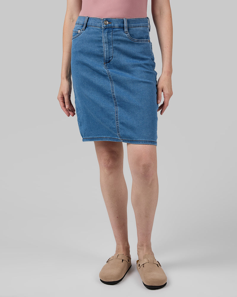 WOMEN'S STRETCH COMFORT JEAN SKIRT
