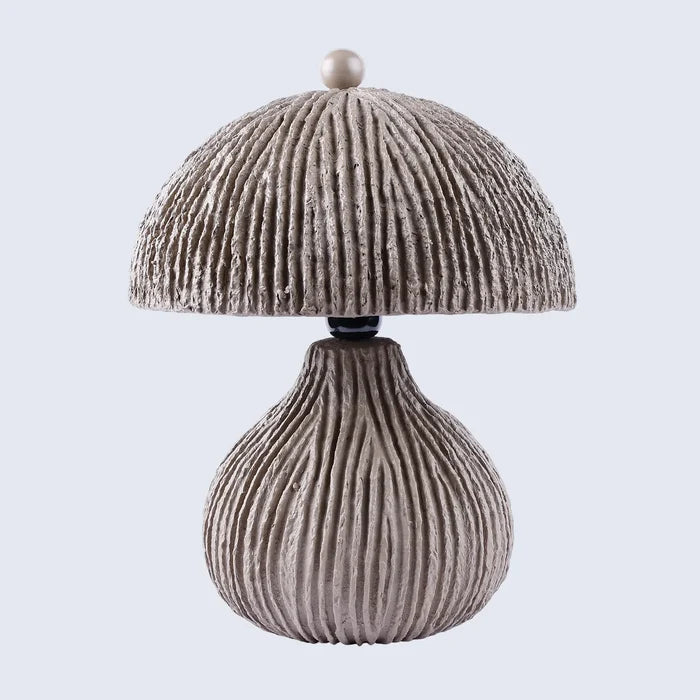 Handmade Table lamp 11x12x5 mush brown modern bedside lamp 1, for ambient lighting