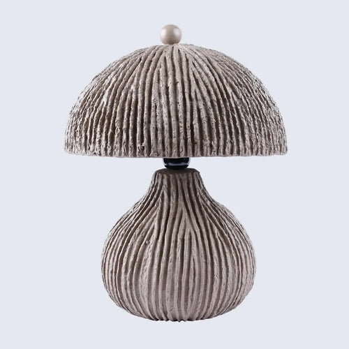 Handmade Table lamp 11x12x5 mush brown modern bedside lamp 1, for ambient lighting