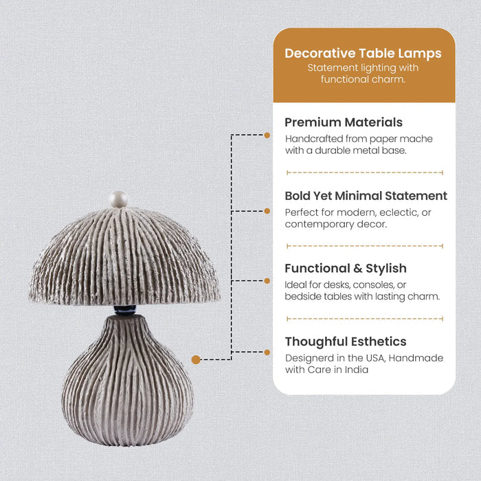 table lamp 11x12x5 mush brown modern bedside lamp 1