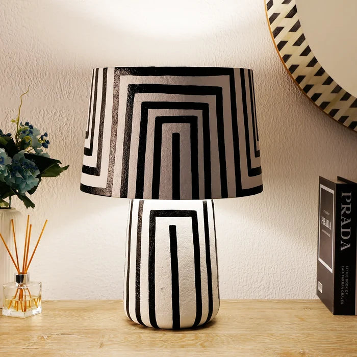 table lamp 12x19 optic strip modern bedside lamp-1