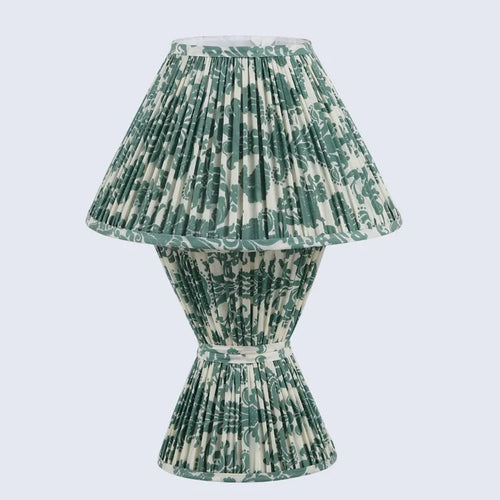 Handmade Table lamp 13x19 verde modern bedside lamp 1, for ambient lighting