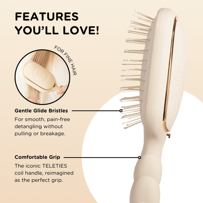 Teleties Detangler Tan Brush Teleties Detangler Tan Brush Accessories