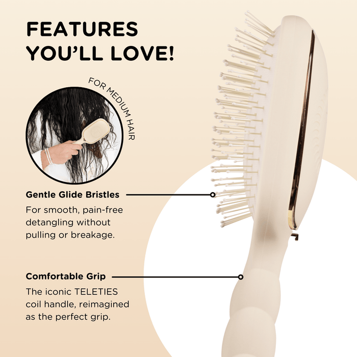 Teleties Detangler Tan Brush Teleties Detangler Tan Brush Accessories
