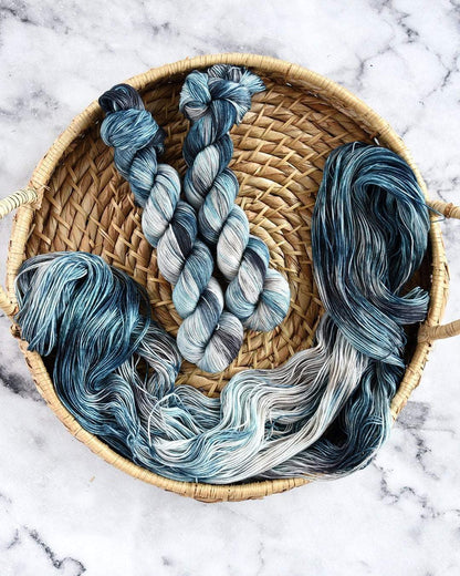 Destination Yarn fingering weight yarn The Great Wave of Kanagawa
