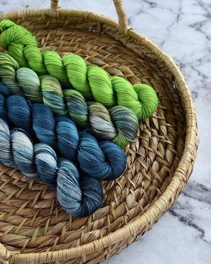 Destination Yarn fingering weight yarn The Great Wave of Kanagawa