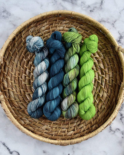 Destination Yarn fingering weight yarn The Great Wave of Kanagawa