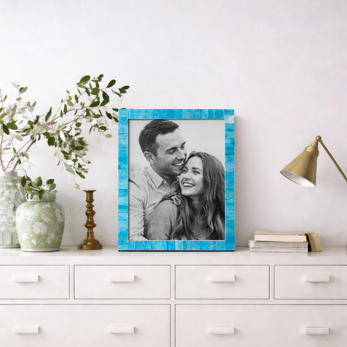 Turqoise Picture Frames | Classic Bone Inlay | 4x6 5x7 8x10