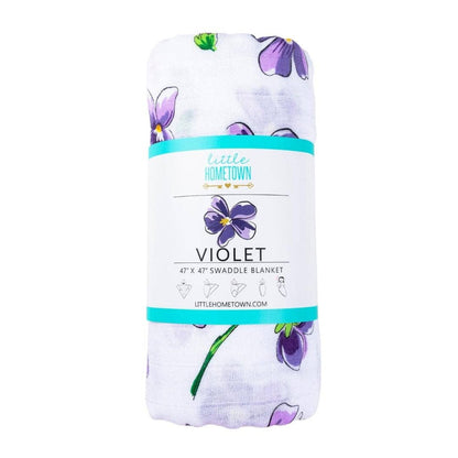Violet Baby Swaddle Blanket
