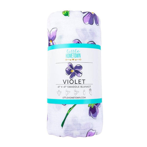 Violet Baby Swaddle Blanket