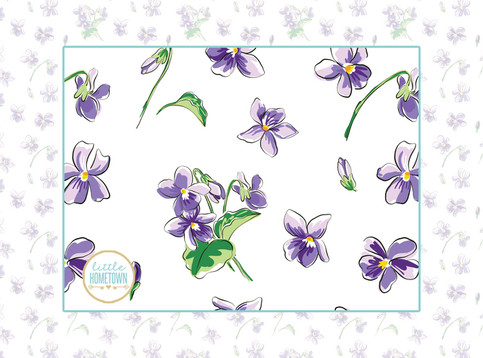 Violet Baby Swaddle Blanket