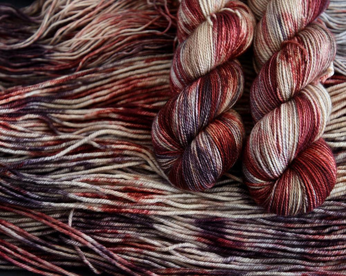 Destination Yarn fingering weight yarn Warm Planets Set - DYED TO ORDER