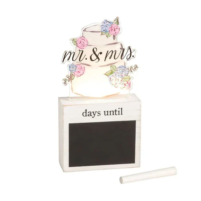 Wedding LED Light Countdown Chalkboard Display Wedding LED Light Countdown Chalkboard Display Home
