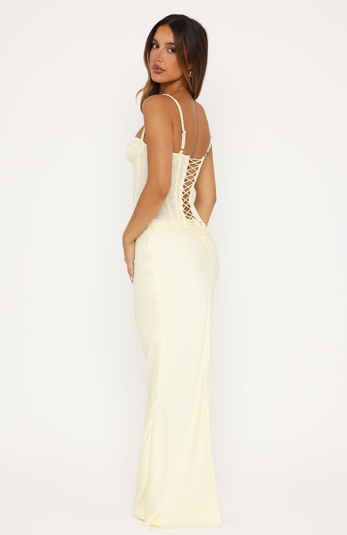 Forever Starts Now Maxi Skirt Lemon