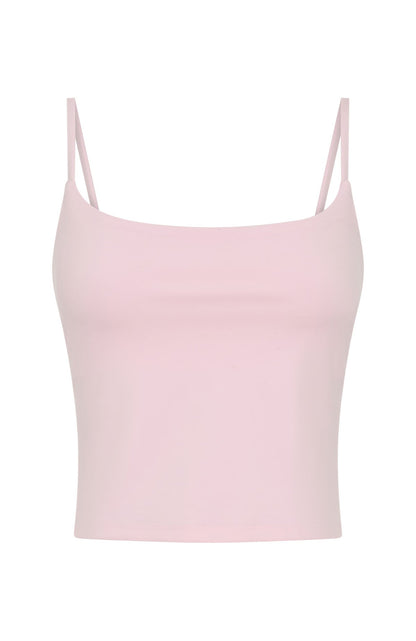 Glide Crop Active Tank Ballet Pink