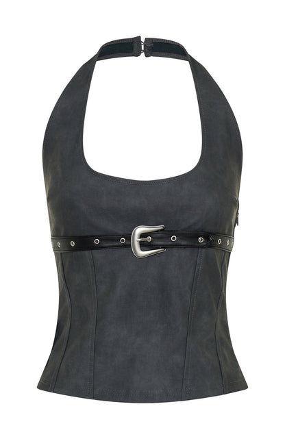 In The Crowd Bustier Charcoal