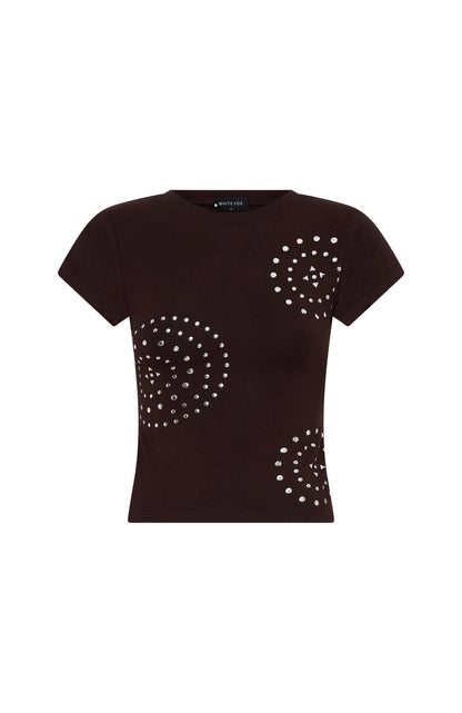 It Will Work Out Studded Top Dark Chocolate