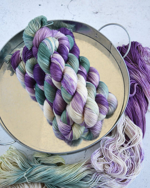 Destination Yarn fingering weight yarn First Class MCN Wisteria Season in London