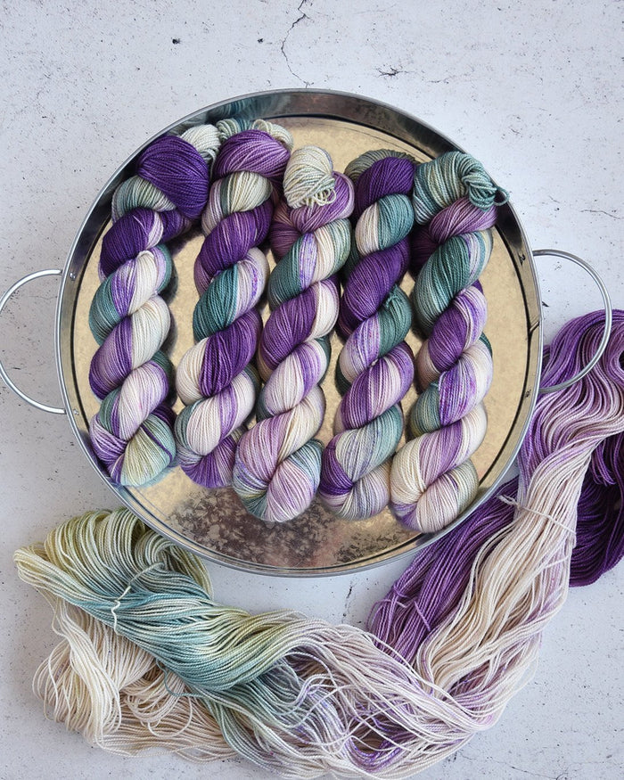 Destination Yarn fingering weight yarn First Class MCN Wisteria Season in London