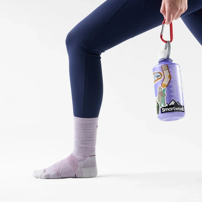 Women's Run Pattern Zero Cushion Crew Socks