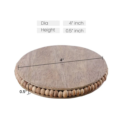 wooden coasters set 4 in 4 inches 3