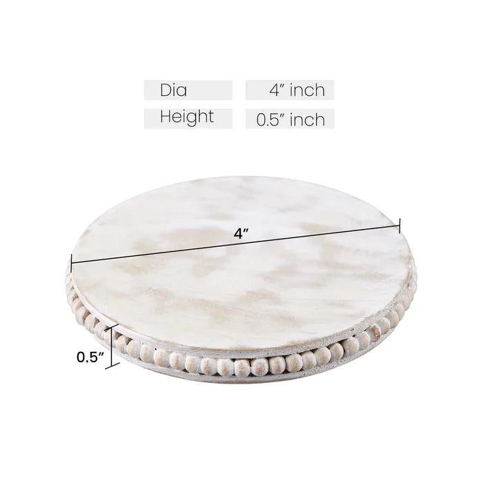 wooden coasters set 4 in 4 inches 4