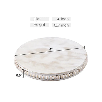wooden coasters set 4 in 4 inches 4