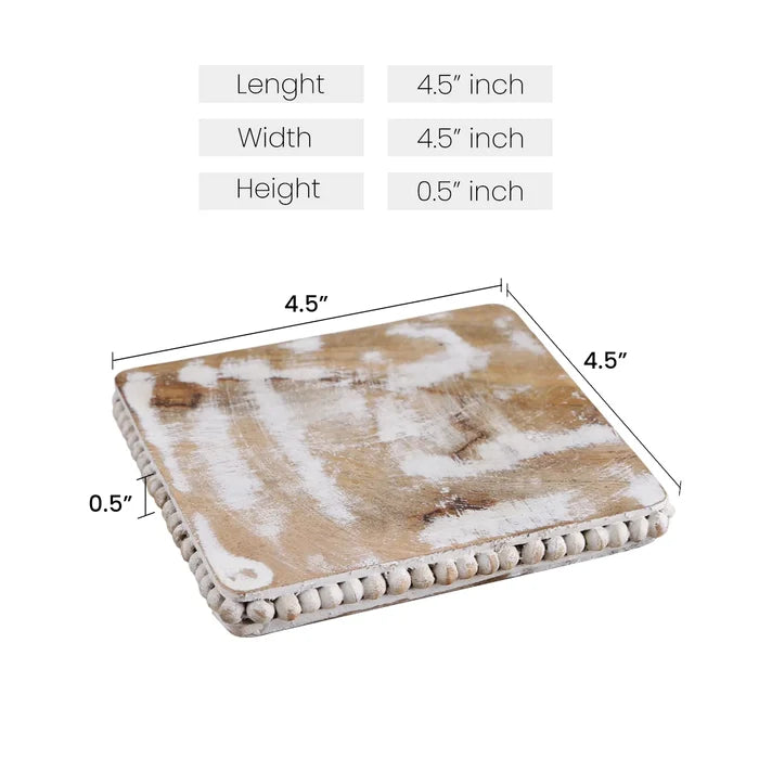 wooden coasters set 4 in 4 inches 5