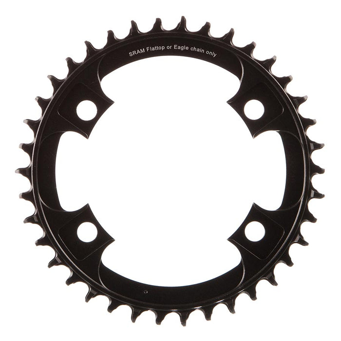 SRAM, X-SYNC 2 107mm, Chainring, Teeth: 40, Speed: 12, BCD: 107, Bolts: 4, Single, Aluminum, Grey
