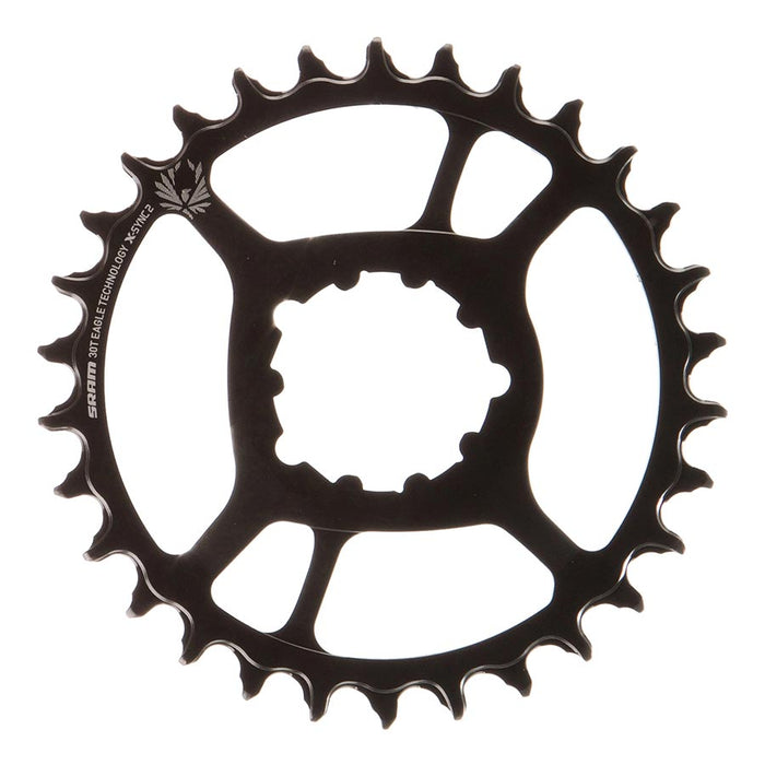 SRAM, X-SYNC 2 Steel 6mm, Chainring, Teeth: 30, Speed: 11/12, BCD: Direct Mount, Single, Steel, Black