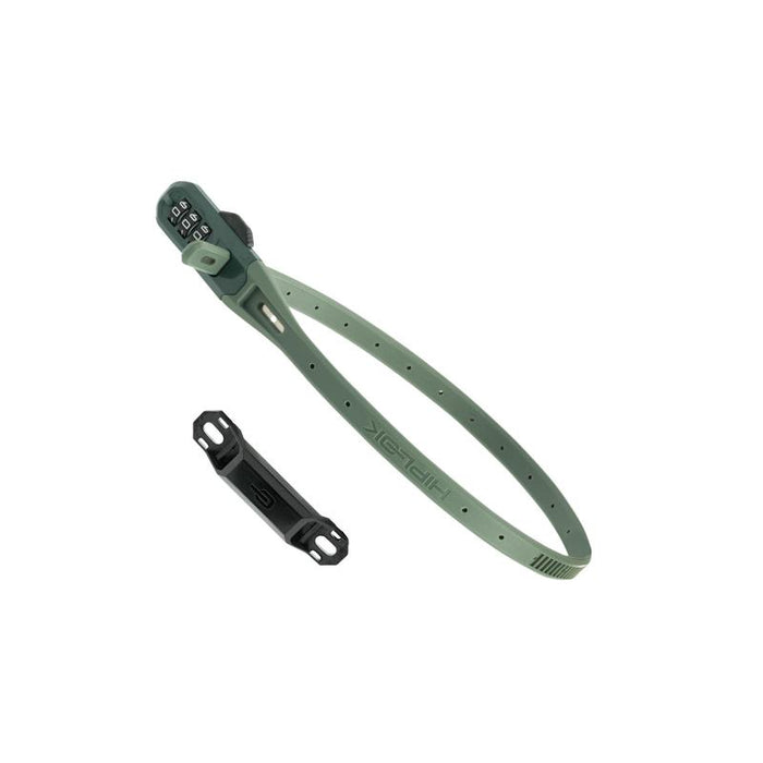 Hiplok Z Lok Combo V2 w/Mounting Bracket, Green