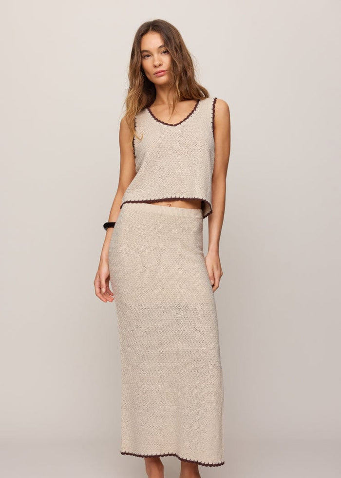Z Supply Yessenia Whipstitch Tank in Linen Z Supply Yessenia Whipstitch Tank in Linen Tops