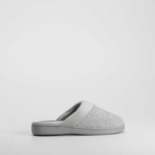 Zapatilla de casa mule gris OLYNE