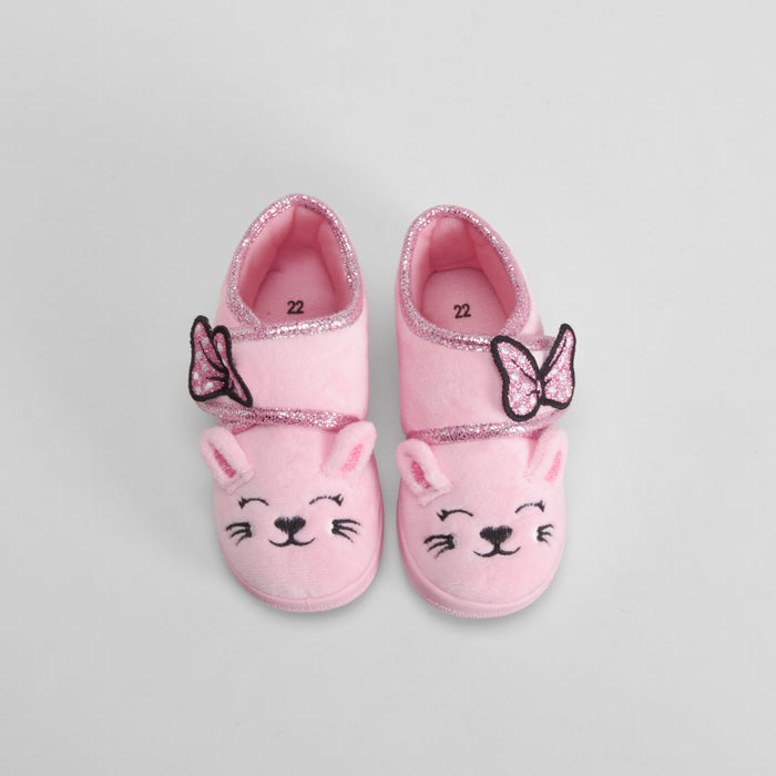 Zapatilla de casa ratón rosa OLYNE