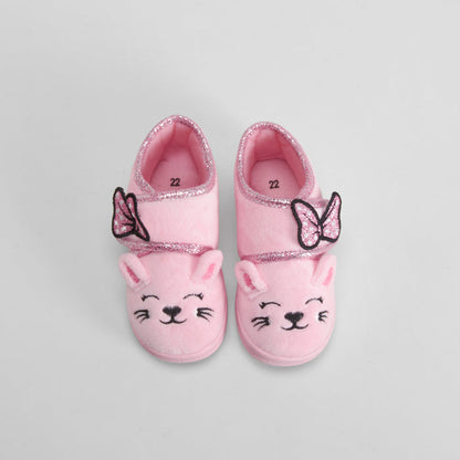 Zapatilla de casa ratón rosa OLYNE