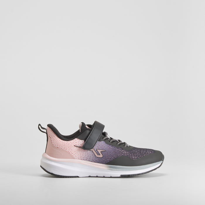 Zapatilla deportiva running fast negra y rosa UTWO