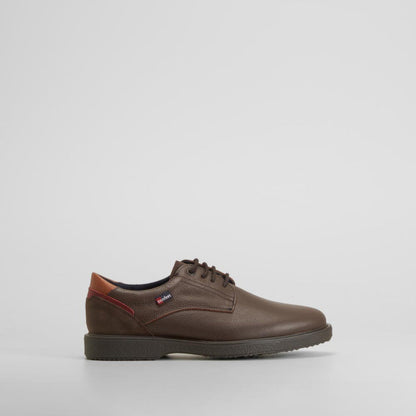 Zapato clásico blucher sport piel marrón COMFEET
