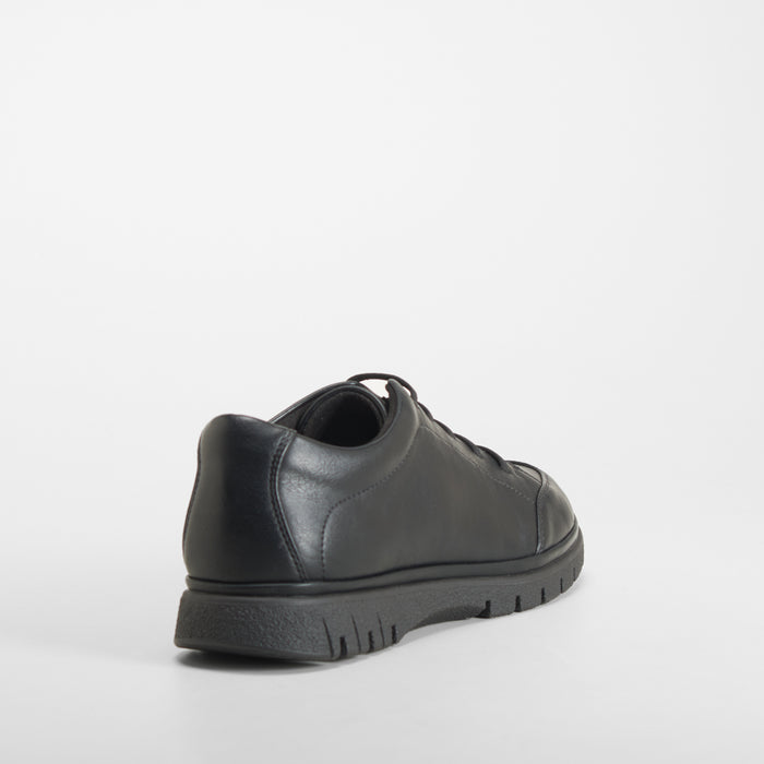 Zapato plano confort elásticos negro COMFEET