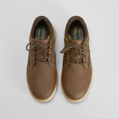 Zapato waterproof relaxed fit marrón SKECHERS